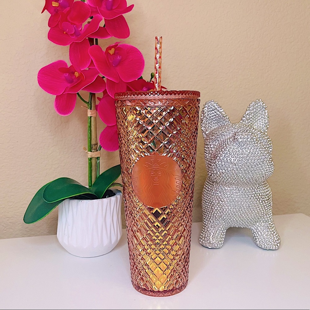 ❌LAST ONE AVAILABLE❌Starbucks Jewel tumbler✨Diamond bling Rose Gold ✨Venti cup - Picture 3 of 4